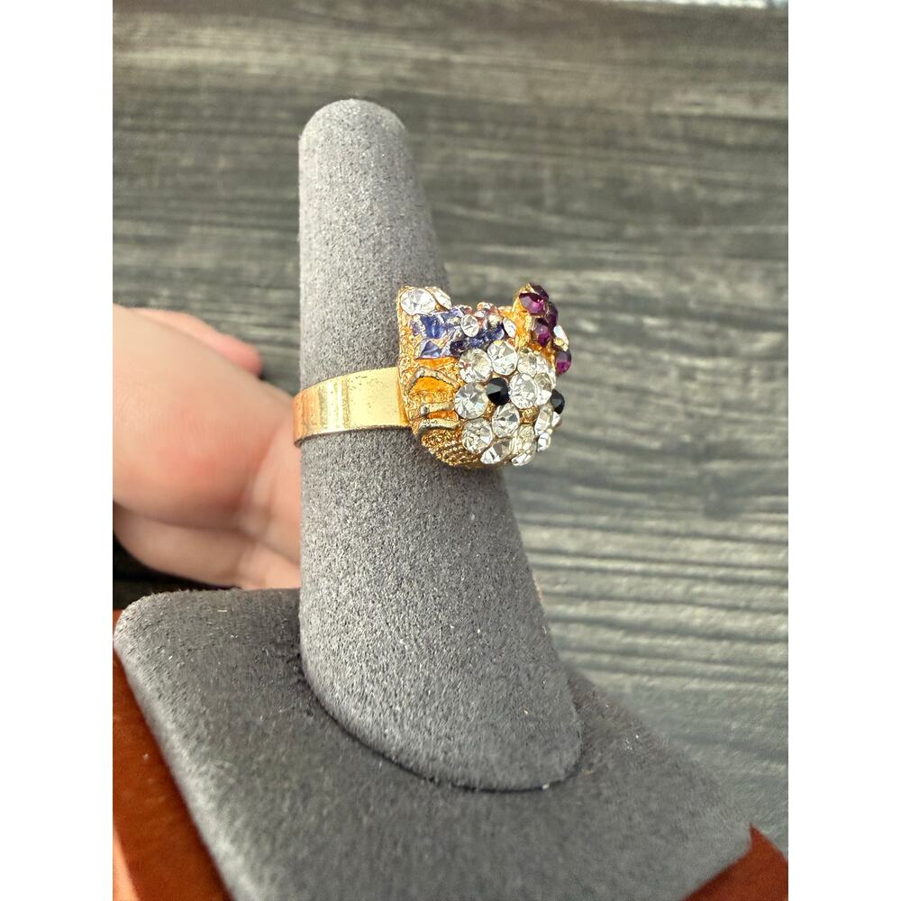 Hello Kitty Rhinestone Adjustable Ring - image 4